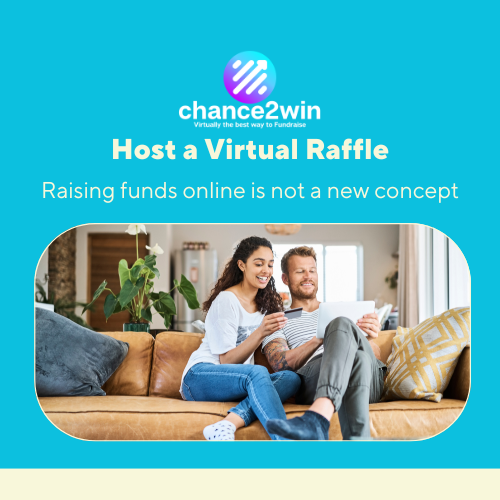 virtual raffle, fundraising idea, online raffle