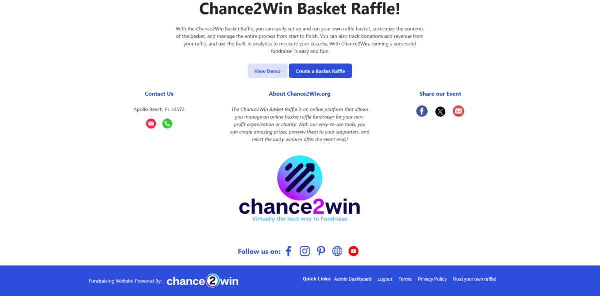Step 10 – Finalize and publish your raffle