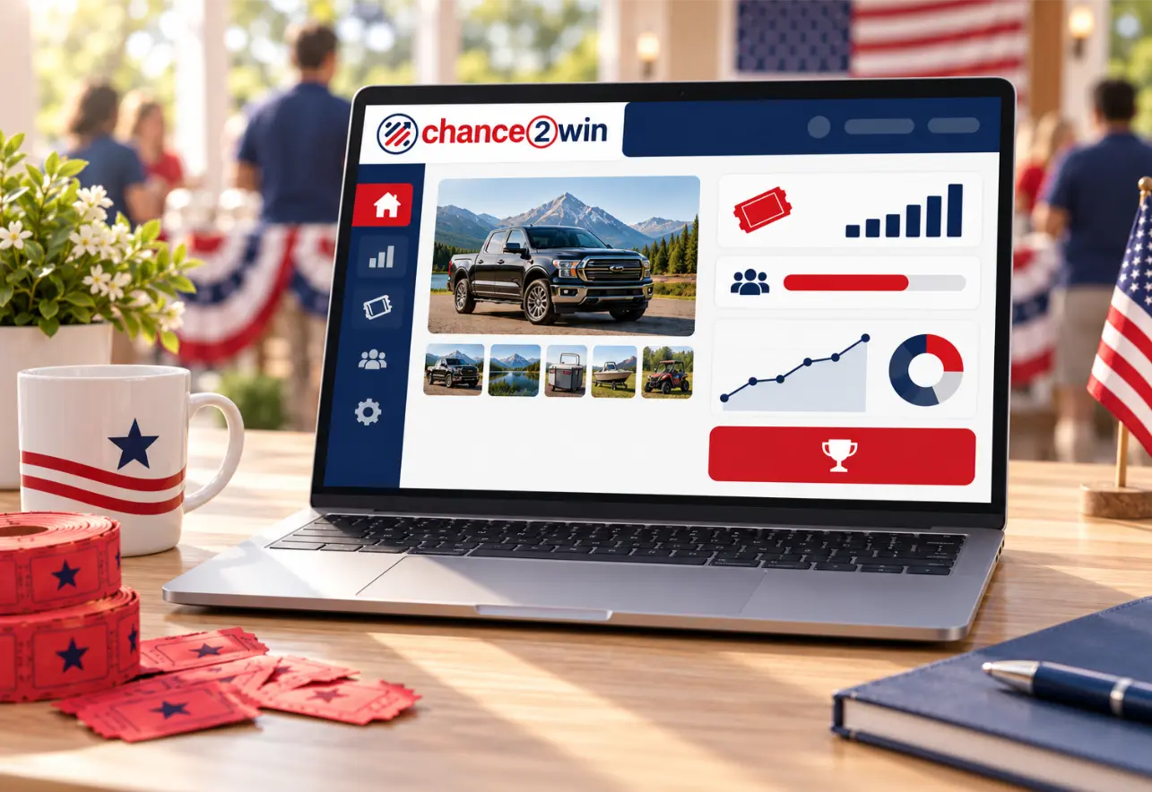 Chance2Win raffle admin dashboard